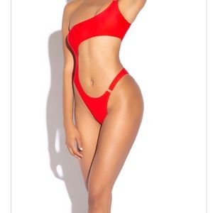 Brand new red one piece swimsuit